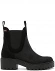 TOMMY HILFIGER zābaki sievietēm, Melna, Flag heel chelsea