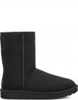 UGG apsildāmi zābaki sievietēm, Melna, Classic short II warm boots