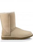 UGG apsildāmi zābaki sievietēm, Krēmīga/Smilšu, Classic short II warm boots
