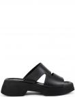 SERGIO MORETTI čības sievietēm, Melna, Slippers