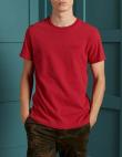 SUPERDRY vīriešu sarkans kokvilnas krekls ORGANIC COTTON VINTAGE EMBROIDERED T-SHIRT