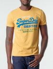 SUPERDRY vīriešu dzeltens kokvilnas krekls VINTAGE LOGO T-SHIRT