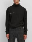 MARC O POLO vīriešu melns džemperis ar paaugstinātu apkakli