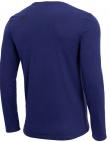 Zils vīriešu krekls ar garām piedurknēm TSML001 4F