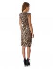 MELA LONDON leopardīga raksta pieguļoša kleita