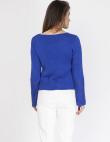 MKM zilas krāsas sieviešu džemperis