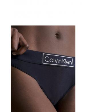 CALVIN KLEIN UW sieviešu zilas apakšbikses Thong