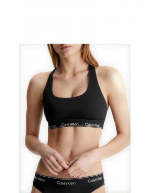 CALVIN KLEIN UW sieviešu melns krūšturis Unlined bralette