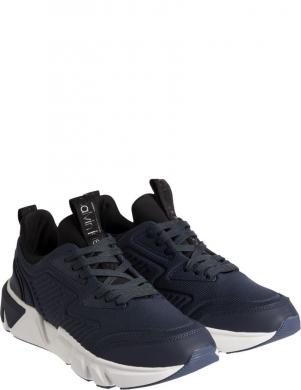 CALVIN KLEIN vīriešu zili ikdienas apavi Low top lace up knit shoe