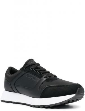 CALVIN KLEIN vīriešu melni ikdienas apavi LOW TOP LACE UP MIX