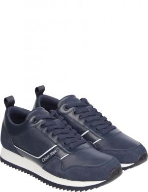 CALVIN KLEIN vīriešu zili ikdienas apavi Low top lace up sport shoe