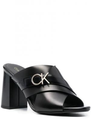 CALVIN KLEIN sieviešu melnas sandales  X SLIDE SANDAL 85 W/HW