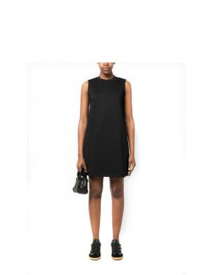 CALVIN KLEIN Jeans sieviešu melna kleita Logo tape loose mlano dress