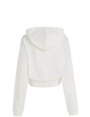 CALVIN KLEIN Jeans sieviešu balta blūze Waffle hoodie