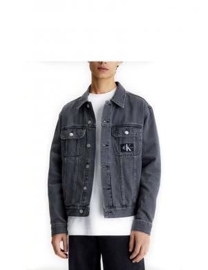 CALVIN KLEIN Jeans vīriešu melna džinsa jaka Regular 90s denim jacket