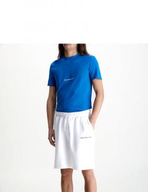 CALVIN KLEIN Jeans vīriešu zils T-krekls Institutional tee