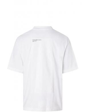 CALVIN KLEIN Jeans vīriešu balts T-krekls Flower graphic tee