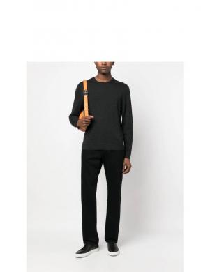 CALVIN KLEIN vīriešu melns džemperis Superior crew neck sweater