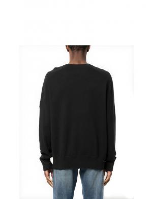CALVIN KLEIN vīriešu melns džemperis Milano stitch comfort sweater