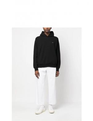 CALVIN KLEIN vīriešu melna blūze Ottoman comfort hoodie