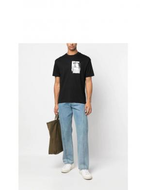 CALVIN KLEIN vīriešu melns T-krekls Modern graphic comfort t-shirt