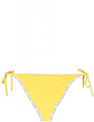 CALVIN KLEIN UW sieviešu dzeltenas apakšbikses String side tie