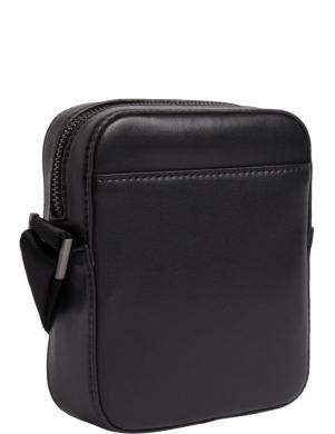CALVIN KLEIN vīriešu melna soma pār plecu Iconic hardware cube reporter
