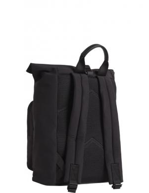 CALVIN KLEIN vīriešu melna mugursoma Must roll top backpack