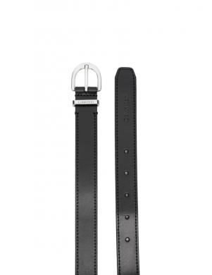 CALVIN KLEIN sieviešu melna josta MUST METAL LOOP RND BELT 25MM