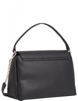 CALVIN KLEIN sieviešu melna soma pār plecu Re-lock tote flap