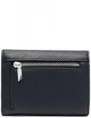 CALVIN KLEIN sieviešu melns maks ELEVATED TRIFOLD MD SAFFIANO