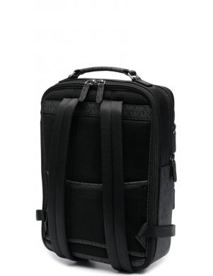 MICHAEL KORS vīriešu melna mugursoma Business backpack multi pockets