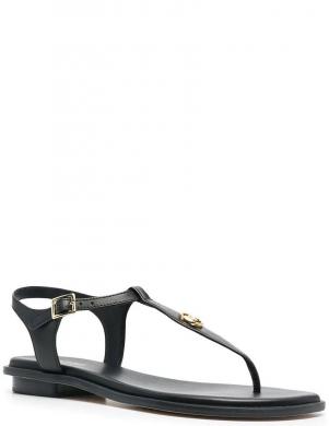 MICHAEL KORS sieviešu melnas sandales Mallory thong sandals