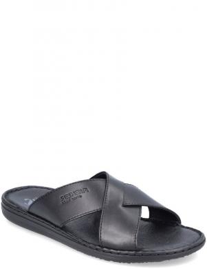 RIEKER vīriešu melnas čības SLIPPERS