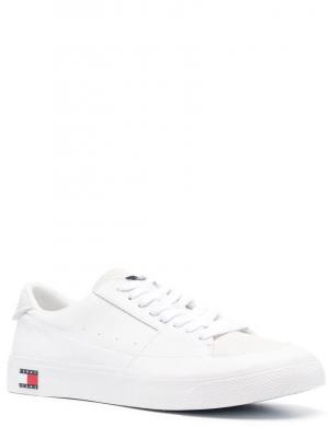 TOMMY JEANS vīriešu balti ikdienas apavi Vulcanized sport shoe