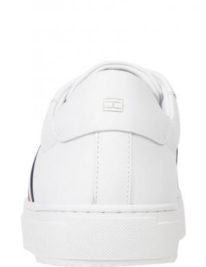 TOMMY HILFIGER vīriešu balti ikdienas apavi Premium cupsole mono shoe