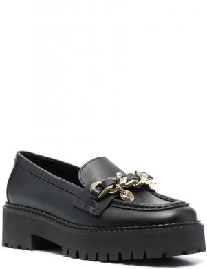 TOMMY HILFIGER sieviešu melni ikdienas apavi CHAIN CHUNKY LOAFER