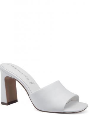 Tamaris sieviešu baltas elegantas sandales  MULES