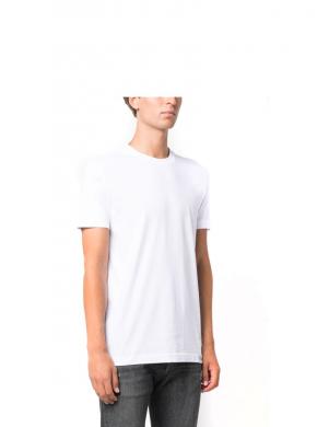 CALVIN KLEIN JEANS vīriešu balts T-krekls Logo tab tee