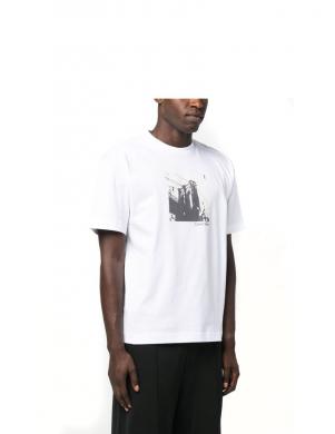 CALVIN KLEIN vīriešu balts T-krekls Photo print t-shirt