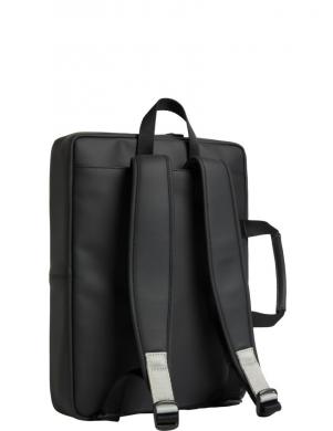 CALVIN KLEIN Vīriešu melna klēpjdatora soma Rubberized slim laptop bag