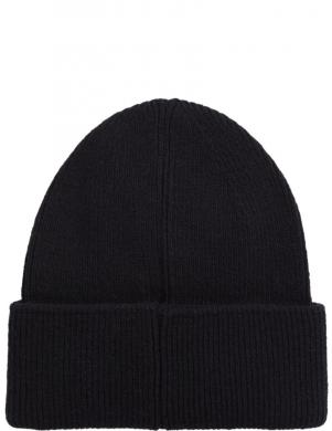 CALVIN KLEIN vīriešu melna cepure Patch docker beanie