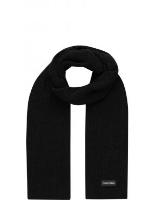 CALVIN KLEIN vīriešu melna šalle Daddy knit scarf