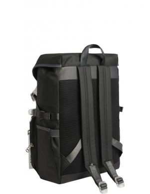 CALVIN KLEIN JEANS  vīriešu melna mugursoma Park culture flap backpack