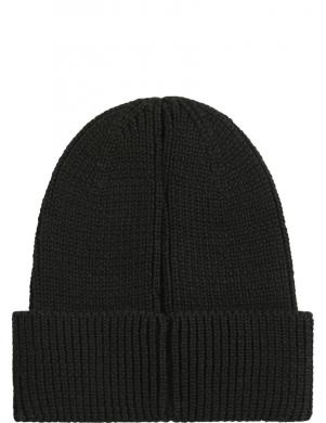 CALVIN KLEIN JEANS  sieviešu melna cepure Institutional beanie