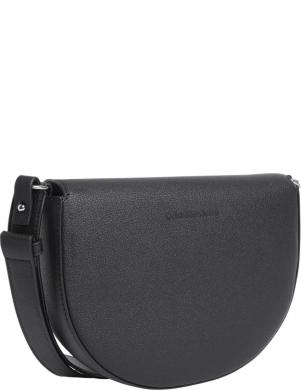 CALVIN KLEIN JEANS  sieviešu melna plecu soma Minimal saddle crossbody