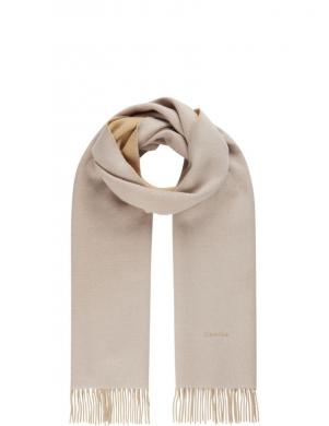 CALVIN KLEIN sieviešu spilgtas krāsas šalle Fringes two tones scarf 40x200