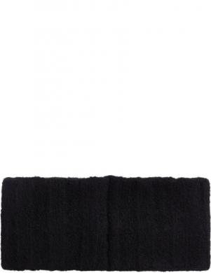 CALVIN KLEIN sieviešu melna cepure Label defined rib headband cap