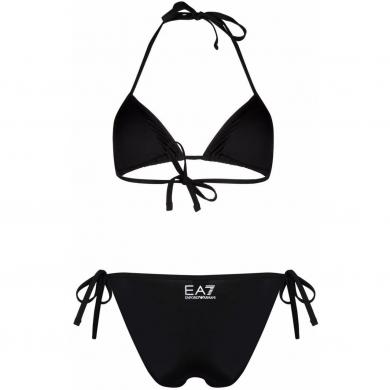 EA7 sieviešu melns peldkostīms Bikini