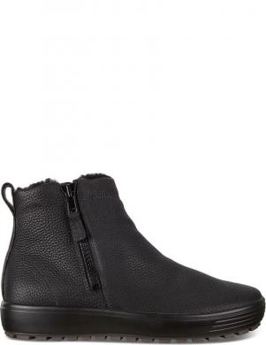 ECCO vīriešu melni zābaki ar siltinājumu Soft 7 trend booties